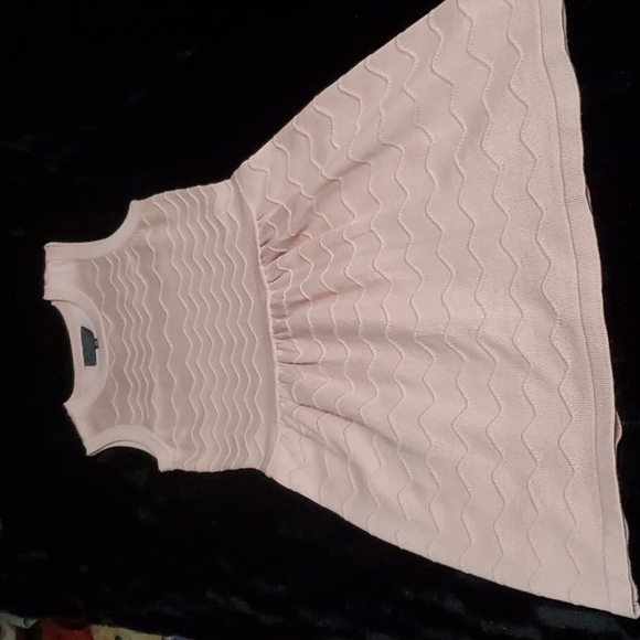 ROMEO + JULIET COUTURE Pinkish Peach Chevron Sweater Mini Dress-EUC-Sz XS - Picture 6 of 15